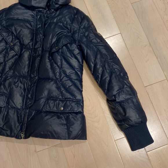 Add down navy puffer quilted down warm jacket 6 - Picture 3 of 13